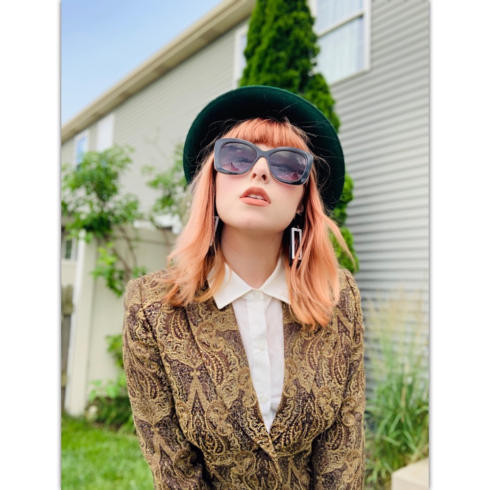 Vintage Paisley-Printed Blazer
